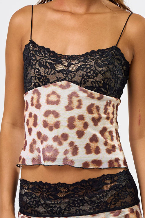 Lacey Leopard Top + Skirt