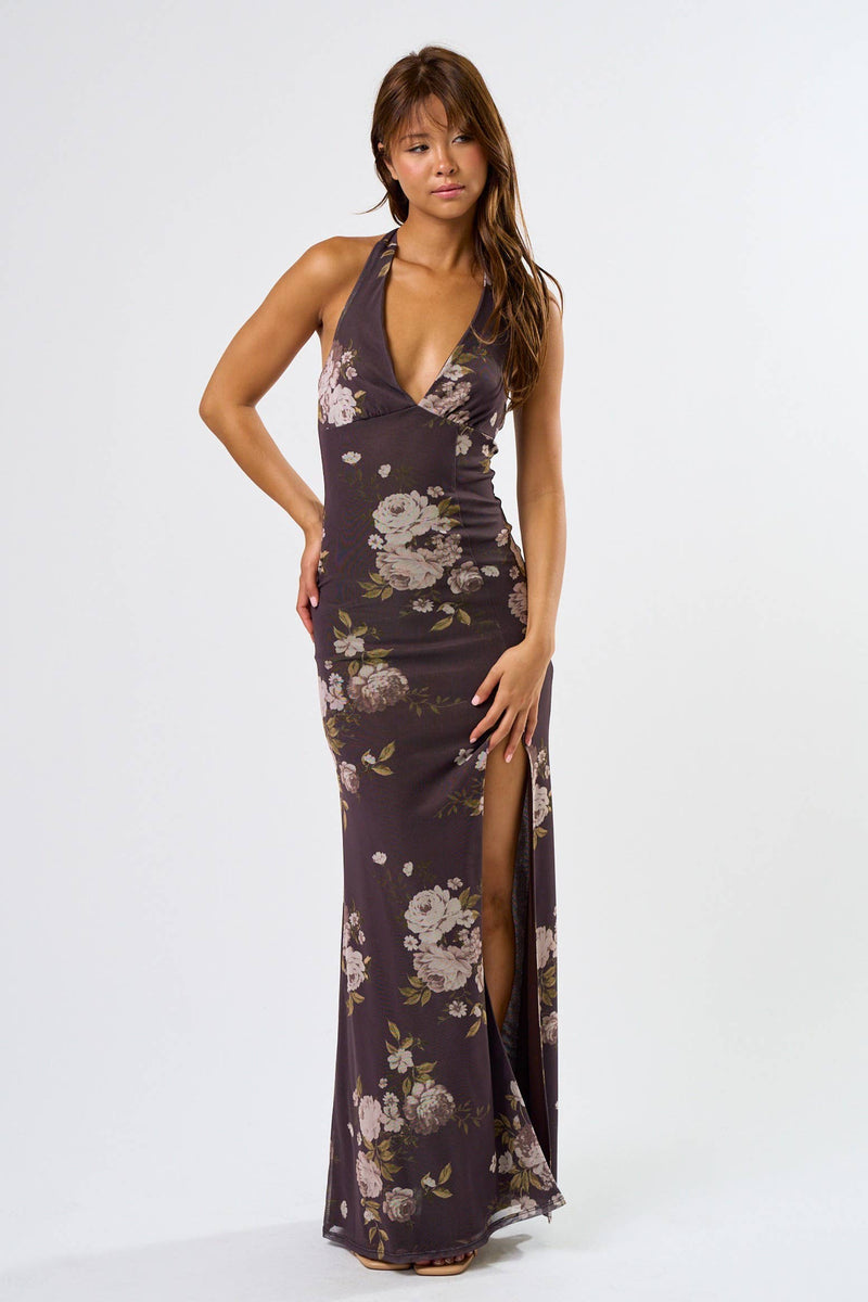 Mia Halter Maxi Dress