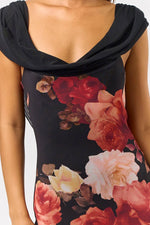 Autumn Floral Maxi Dress