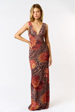 Lindsay Leopard Maxi Dress