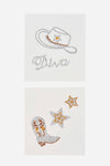 Cowgirl Diva - Rhinestone Tattoo Set