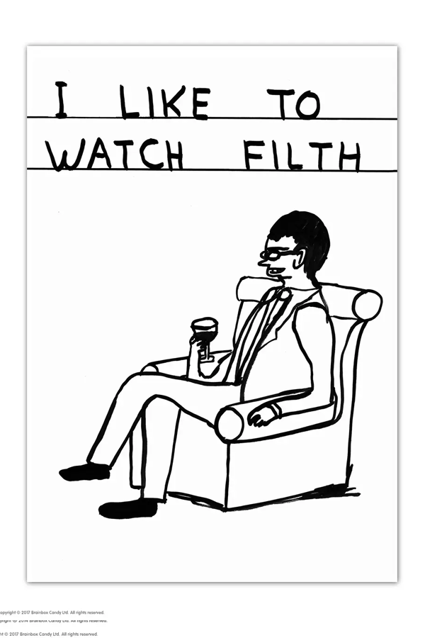 David Shrigley Postcard Watch Filth