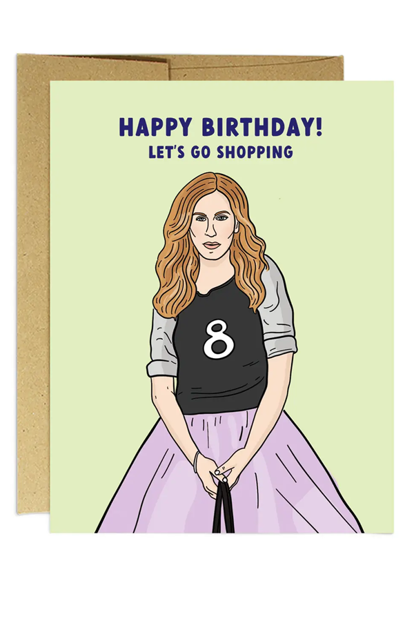 Carrie Bradshaw Birthday Card