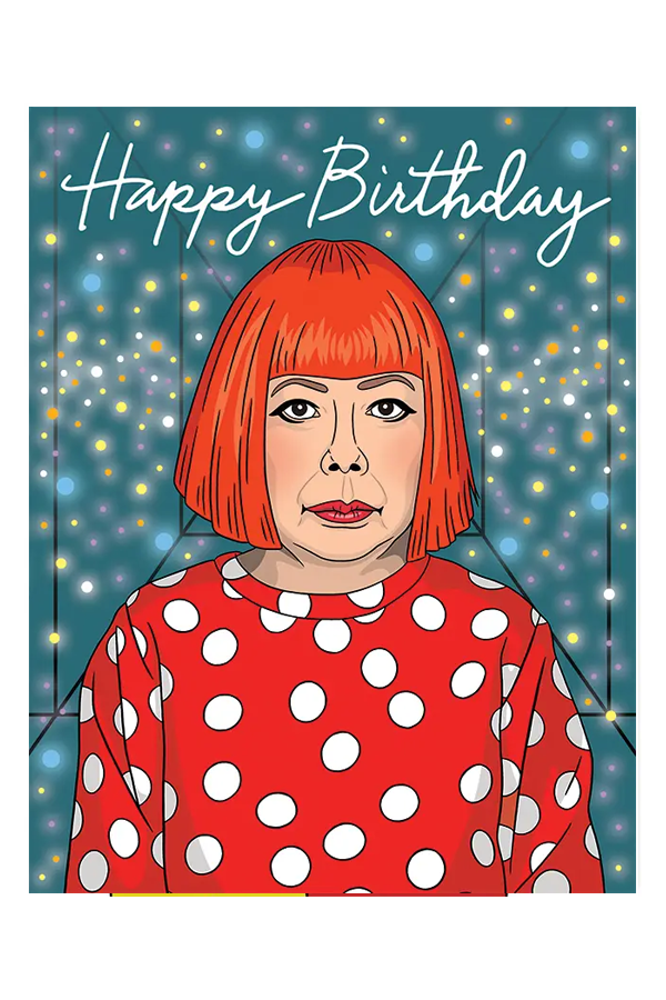 Yayoi Kusama Happy Birthday Card