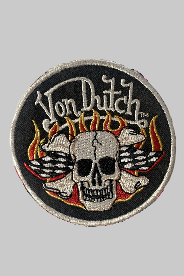 Vintage Von Dutch Skull/Flames Patch